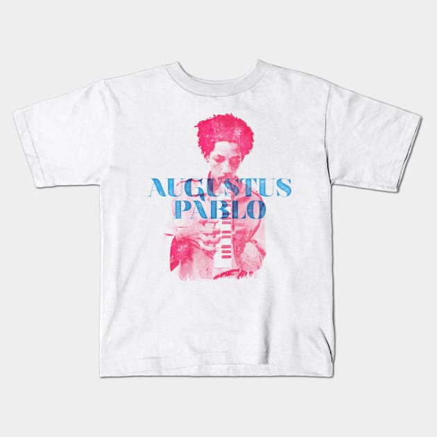 Augustus Pablo Kids T-Shirt by HAPPY TRIP PRESS